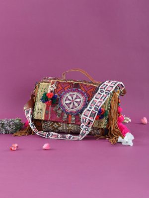 Multicolor Kutchi Work Boho Purse