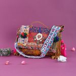 Red and Blue Kutchi Work Boho Purse
