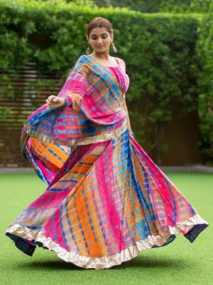 Multi color Chaniya choli