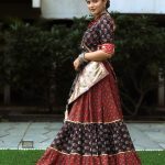 Black Cotton Leaves Print Chaniya choli