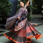 Black Cotton Pattern Print Chaniya choli