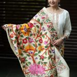 Katha Work Dupatta
