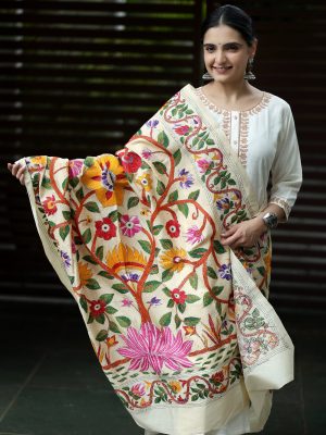 Katha Work Dupatta
